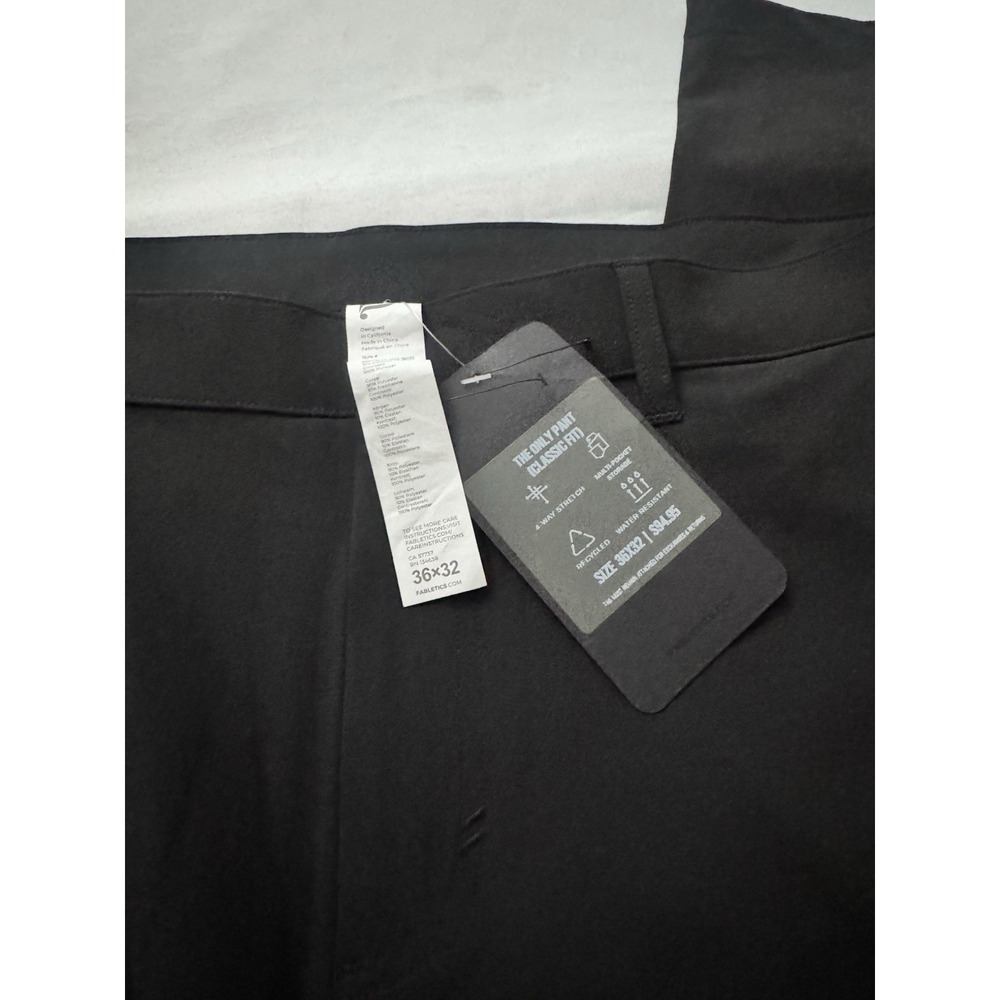 NEW Fabletics Mens the Only Pants  Stretch Chino Modern Classic Fit 36/32 - Picture 2 of 2